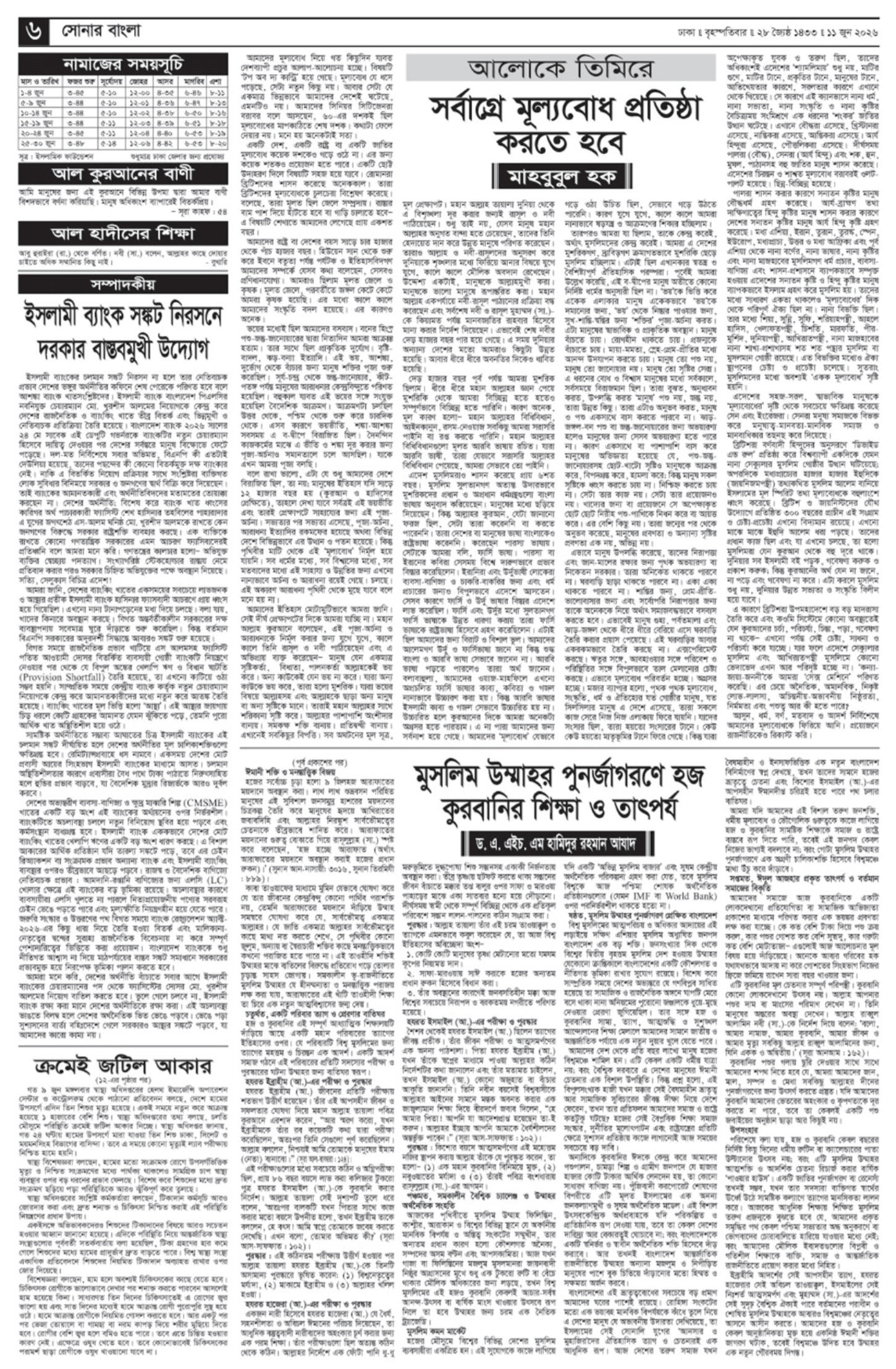 The Weekly Sonarbangla