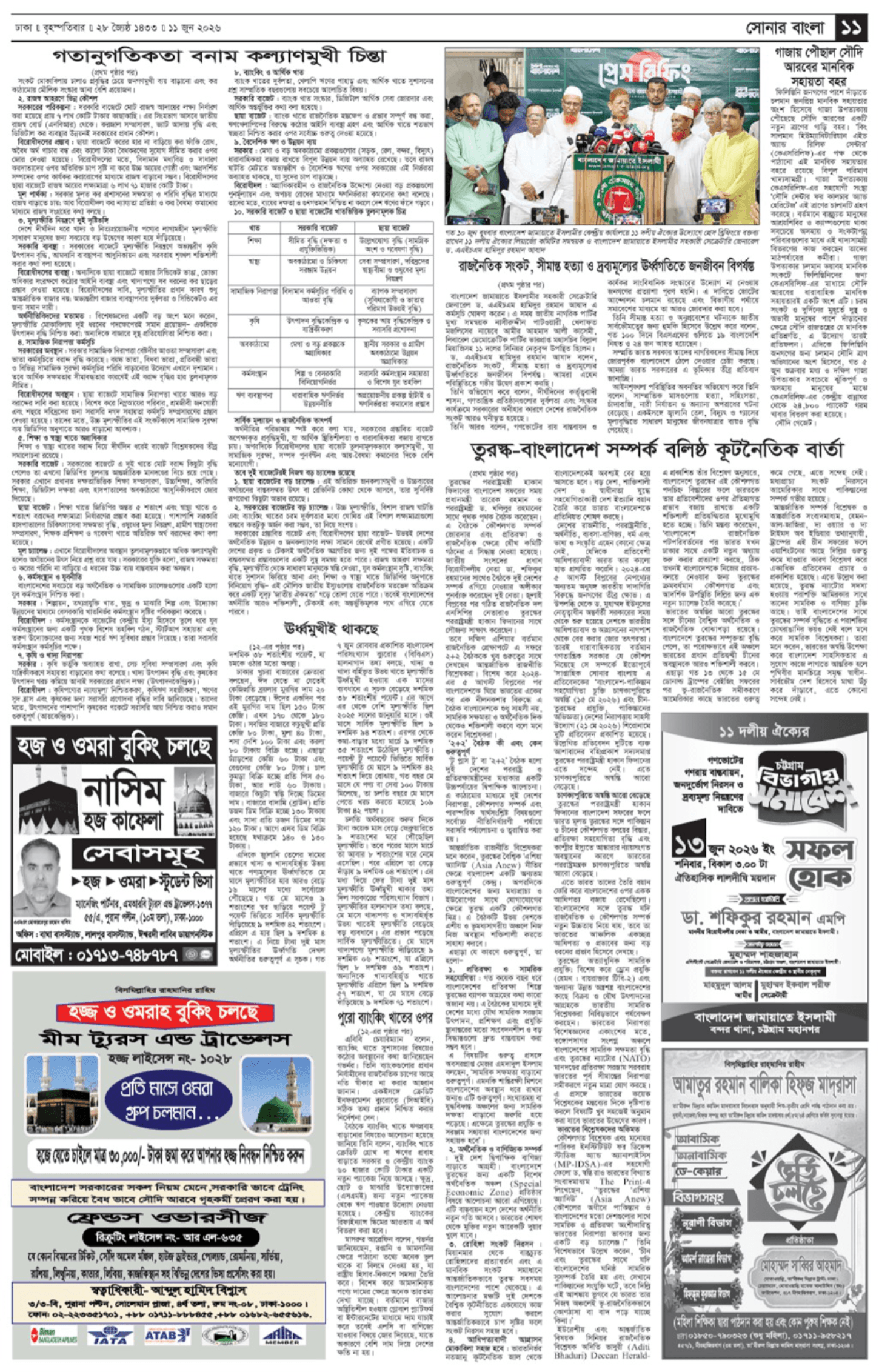 The Weekly Sonarbangla